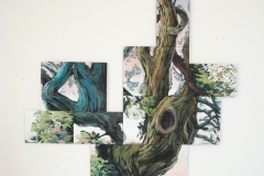 Composition of a romantic tree 2015 195x165cm