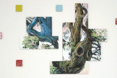 Composition of a romantic tree 2015 195x165cm