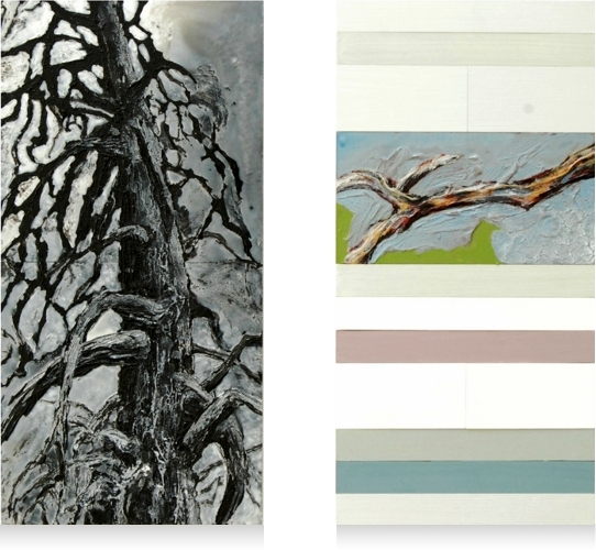 Moody tree 4 - 2x 30 x 60 cm - 2010