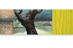 Eenzame boom in landschap 84x30cm 2021